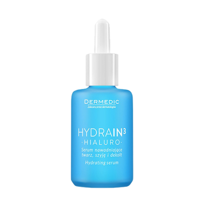 Dermedic Hydrain3 Hialuro Hydrating Serum For Face Neck And Decolltage - Serum Cấp Ẩm Chuyên Sâu Dành Cho Làn Da  Mất Nước 30ml