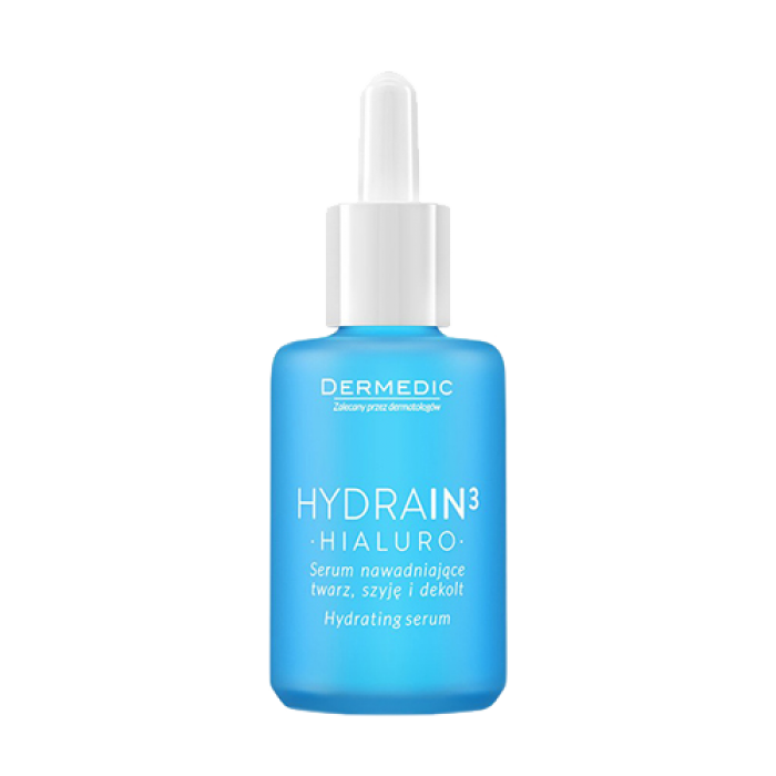 Dermedic Hydrain3 Hialuro Hydrating Serum For Face Neck And Decolltage - Serum Cấp Ẩm Chuyên Sâu Dành Cho Làn Da  Mất Nước 30ml