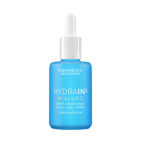 Dermedic Hydrain3 Hialuro Hydrating Serum For Face Neck And Decolltage - Serum Cấp Ẩm Chuyên Sâu Dành Cho Làn Da  Mất Nước 30ml