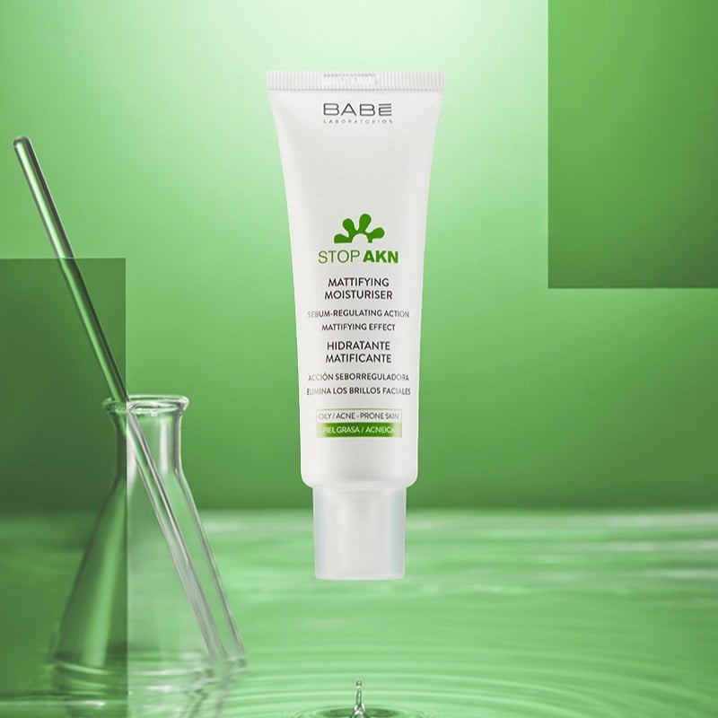 Kem Dưỡng BABE Stop AKN Mattifying & Repairing Moisturiser Cho Da Dầu Mụn 50ml