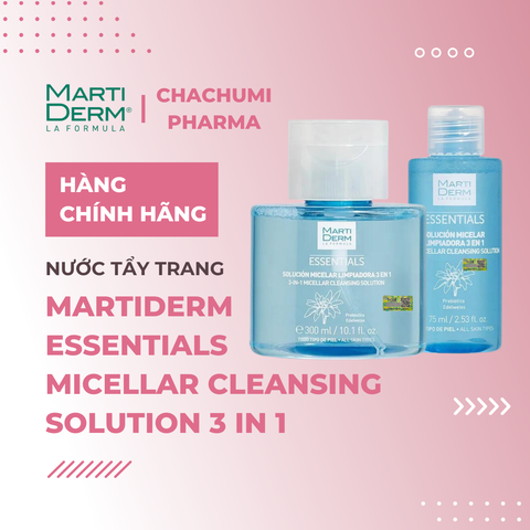 Martiderm Essentials Micellar Cleansing Solution 3 In 1 (75ml và 300ml)