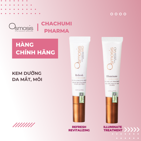 Osmosis Refresh Revitalizing - Illuminate Treatment Kem Dưỡng Phục Hồi & Làm Sáng Da Mắt Và Môi 13 ml