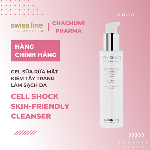 Swissline Cell Shock Age Intelligence Skin-Friendly Cleanser - Gel hoạt hóa Enzyme rửa mặt kiêm tẩy trang làm sạch tinh khiết mọi làn da