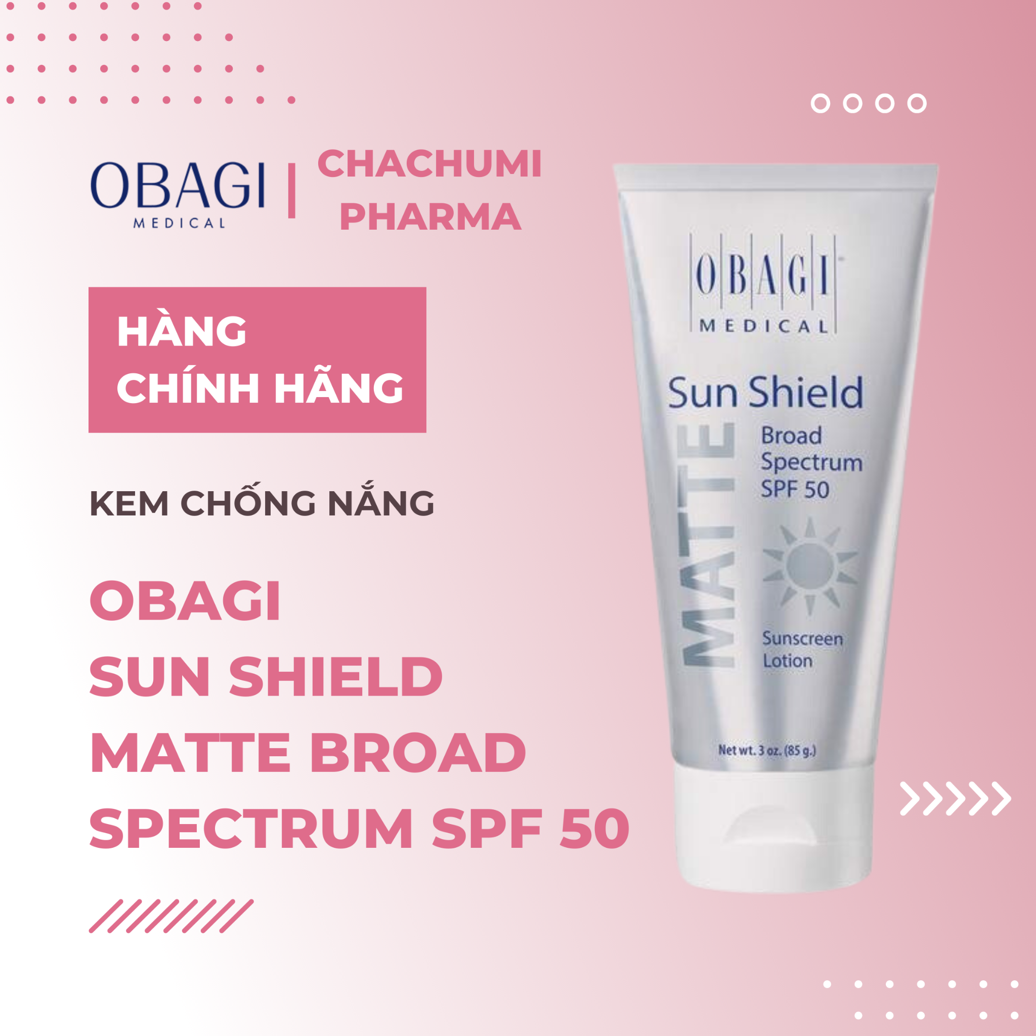 Obagi Sun Shield Matte Broad Spectrum SPF 50