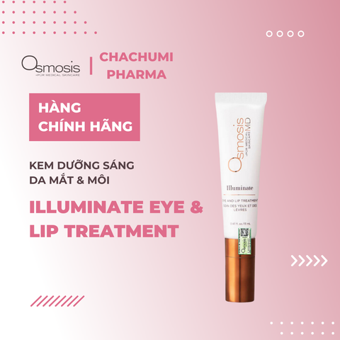 Osmosis Refresh Revitalizing - Illuminate Treatment Kem Dưỡng Phục Hồi & Làm Sáng Da Mắt Và Môi 13 ml