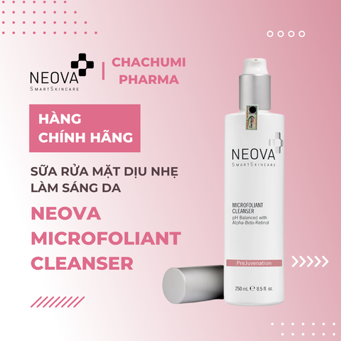 Neova Microfoliant Cleanser 250ml - Sữa Rửa Mặt Dịu Nhẹ Làm Sáng Da