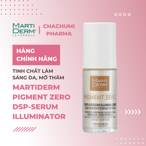 MartiDerm Pigment Zero DSP Serum Illuminator - Tinh Chất Làm Sáng Da, Mờ Thâm (30ml)