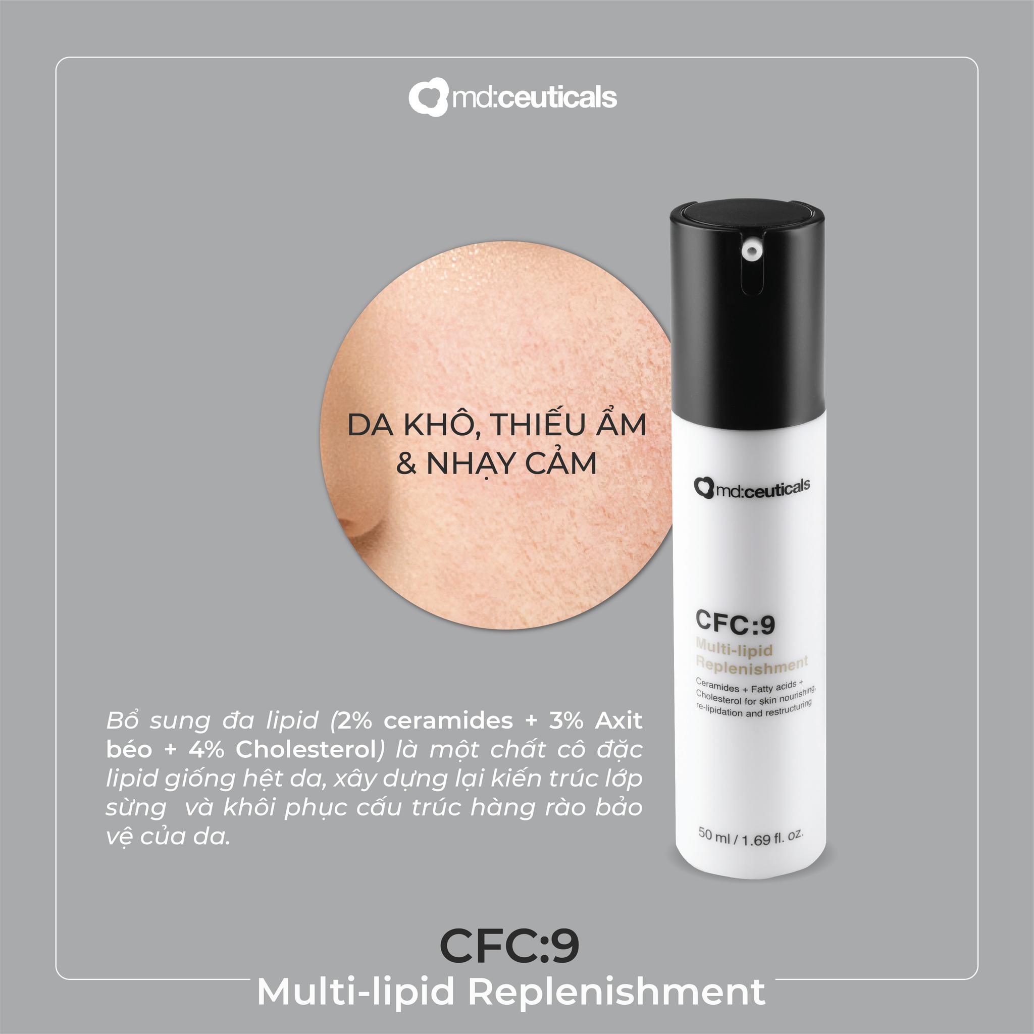 Md:ceuticals CFC:9 Multi-lipid Replenishment – Kem dưỡng bổ sung đa lipid và tái cấu trúc bề mặt da