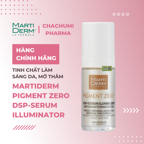 MartiDerm Pigment Zero DSP Serum Illuminator - Tinh Chất Làm Sáng Da, Mờ Thâm (30ml)