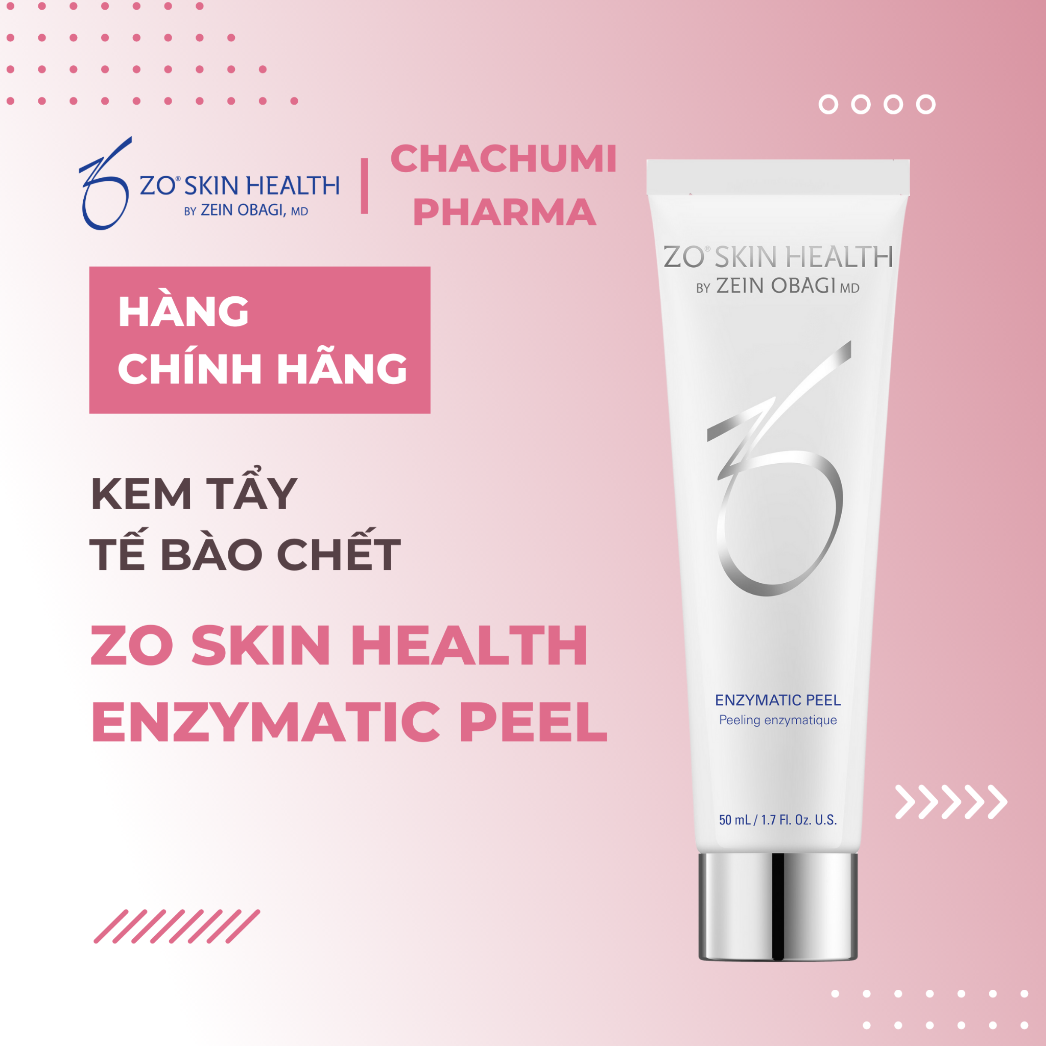 ZO SKIN HEALTH ENZYMATIC PEEL - Kem tẩy tế bào chết