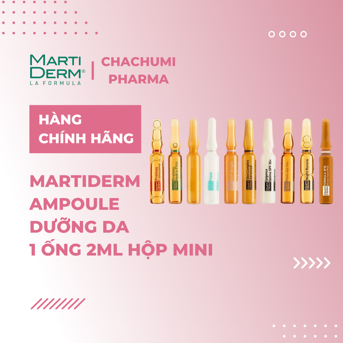 Ampoule Dưỡng Da Martiderm 1 ống 2ml hộp mini