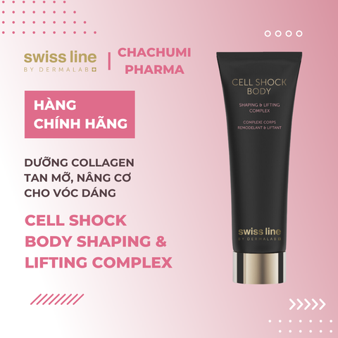Swissline Cell Shock Body Shaping & Lifting Complex - Kem dưỡng thể Collagen tan mỡ, nâng cơ & kiến tạo đường cong hoàn mỹ