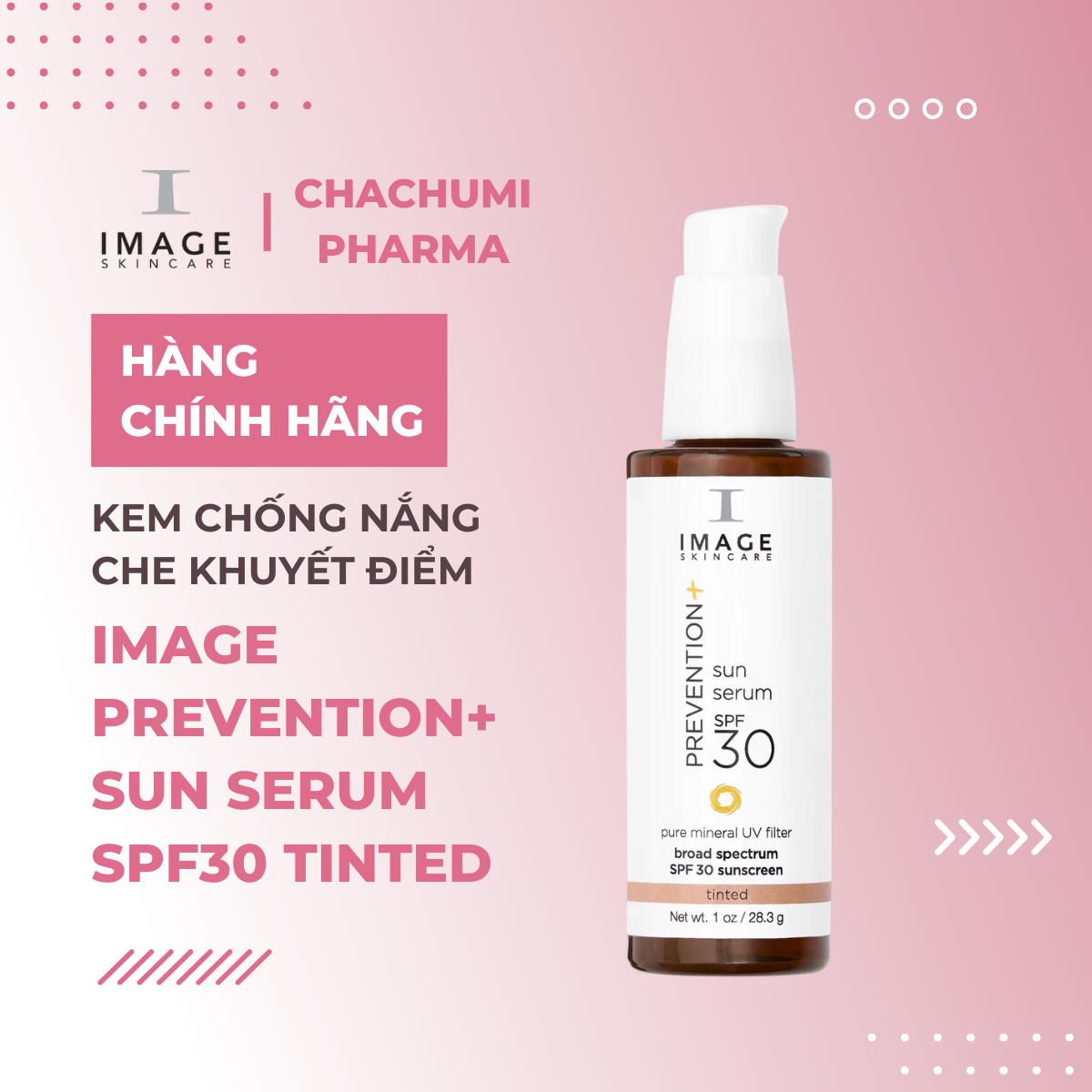 Image Prevention+ Sun Serum SPF30  Tinted - Kem chống nắng che khuyết điểm 28.3g