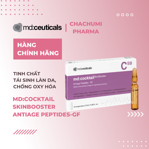 Md:ceuticals md:cocktail Skinbooster Anti-Age Peptide-GF – Tính chất tái sinh làn da, chống oxy hóa