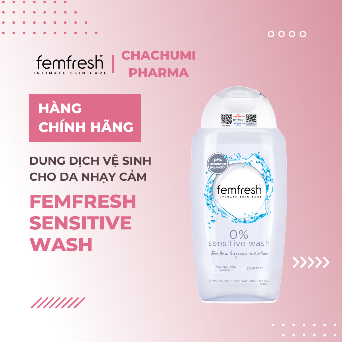 Femfresh Wash - Bộ dung dịch vệ sinh phụ nữ