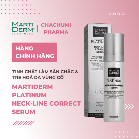 MartiDerm Platinum Neck Line Correct Serum - Tinh Chất Làm Săn Chắc & Trẻ Hoá Da Vùng Cổ