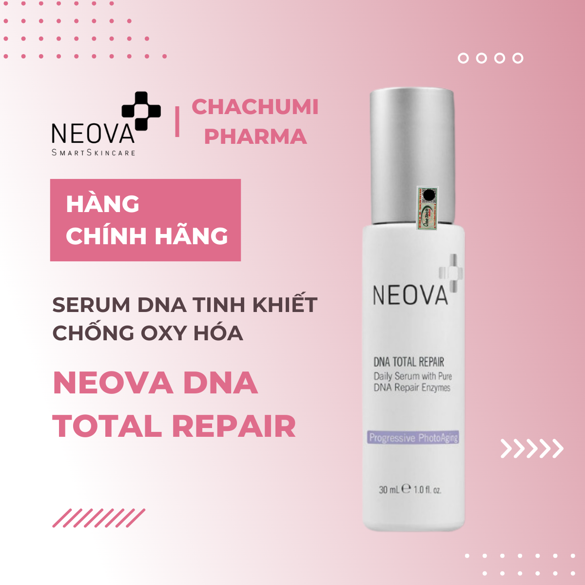 Neova DNA Total Repair - Serum Phục hồi Chống Oxy hóa chứa Enzymes DNA Tinh khiết
