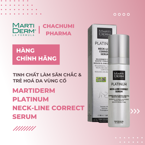 MartiDerm Platinum Neck Line Correct Serum - Tinh Chất Làm Săn Chắc & Trẻ Hoá Da Vùng Cổ