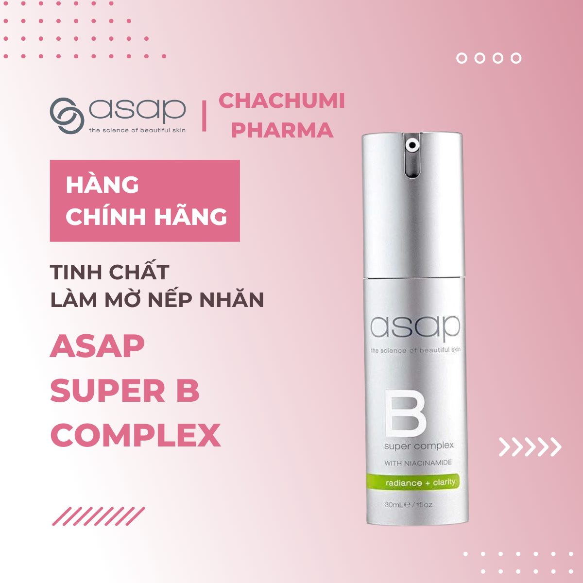 Asap Super B Complex – Tinh chất làm mờ nếp nhăn