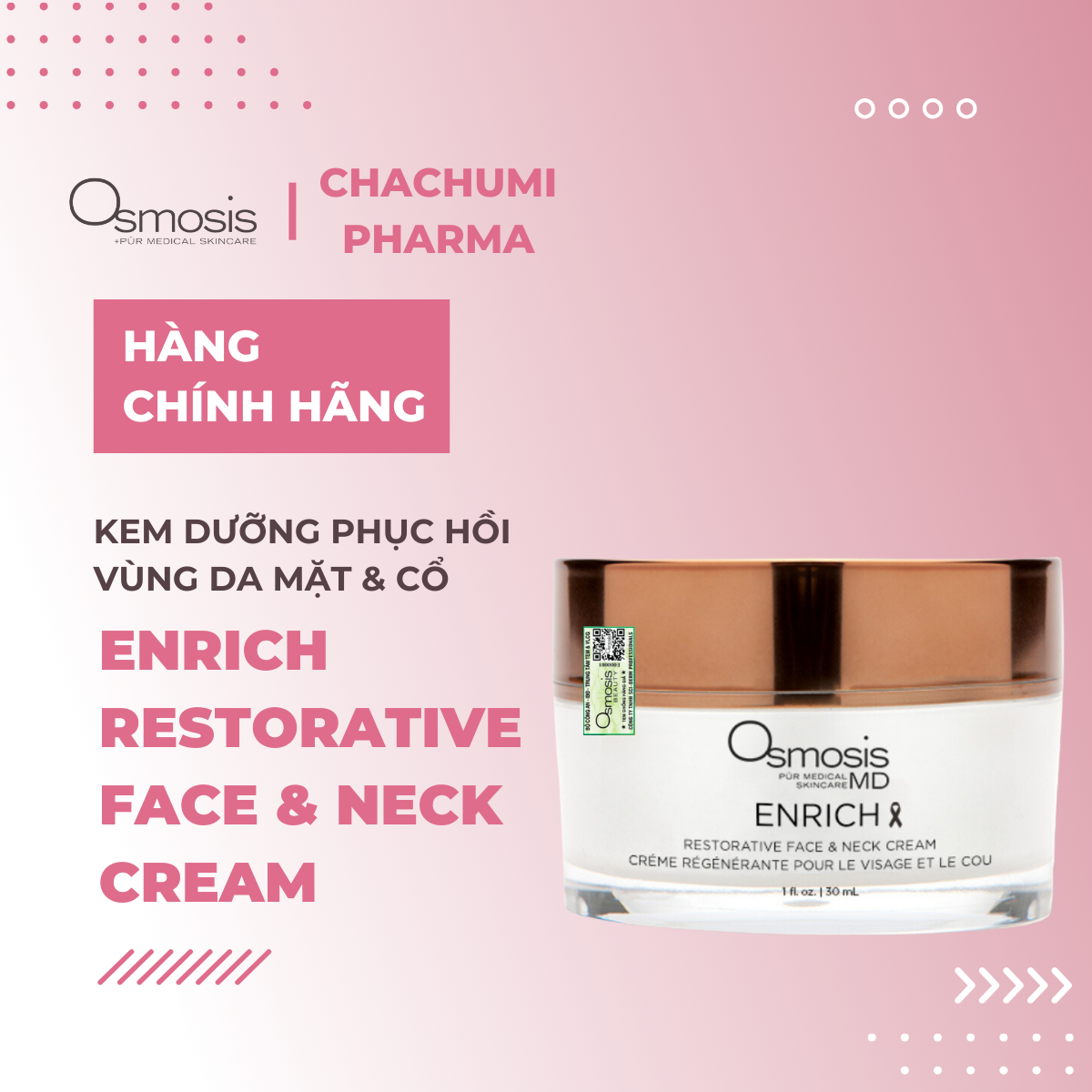Osmosis Quench Nourishing - Hydrate Plumping - Enrich Restorative Kem Dưỡng Cấp Ẩm & Trẻ Hóa Da