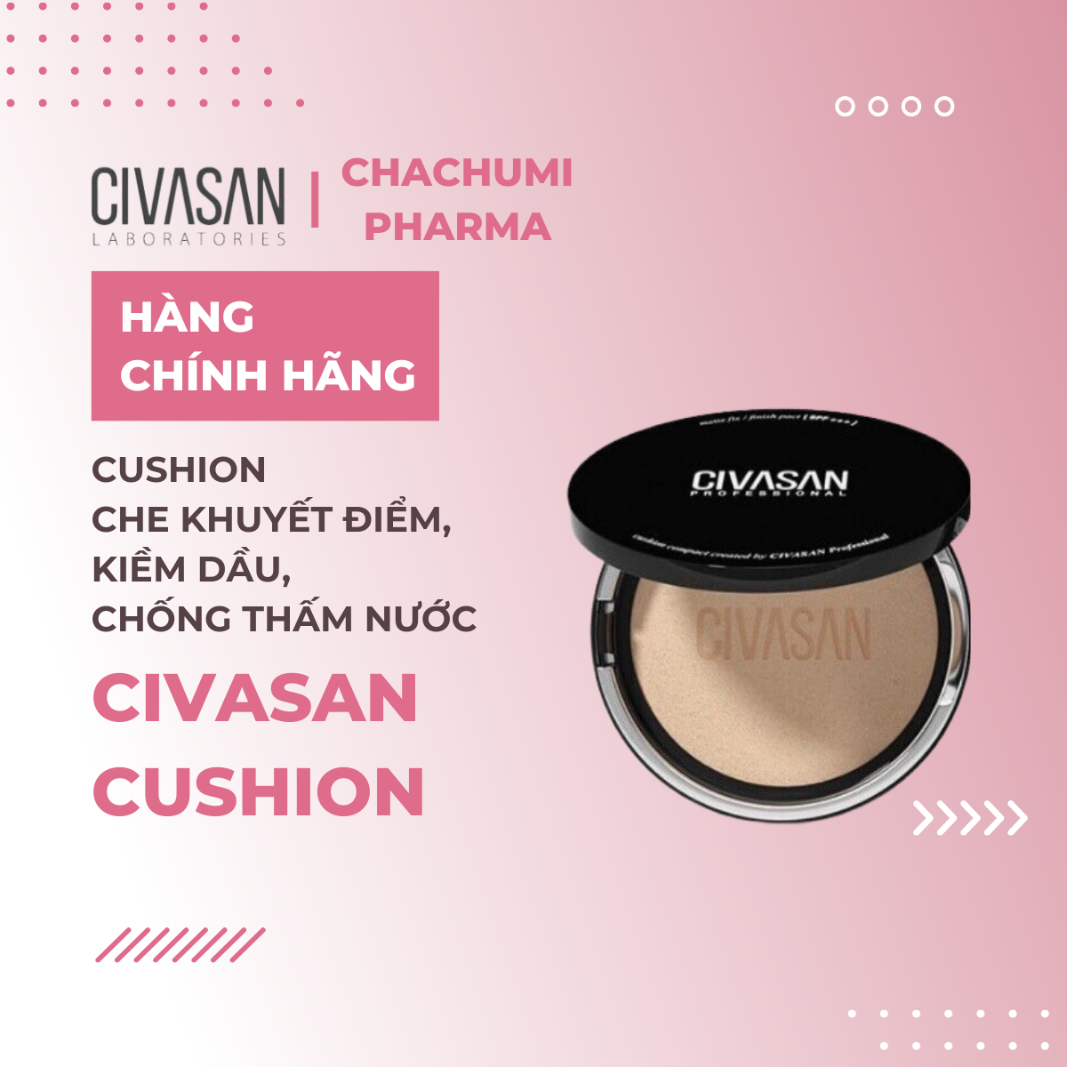 Cushion Civasan che khuyết điểm, kiềm dầu chống thấm nước kiểm soát dầu