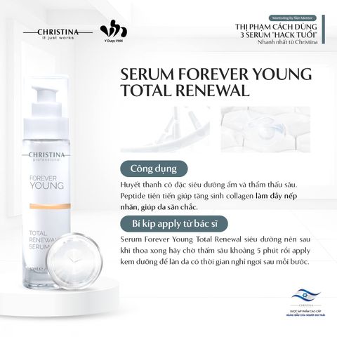 Serum Forever Young Total Renewal Christina Giúp Phục Hồi, Chống Lão Hóa, Da Căng Bóng 50ml