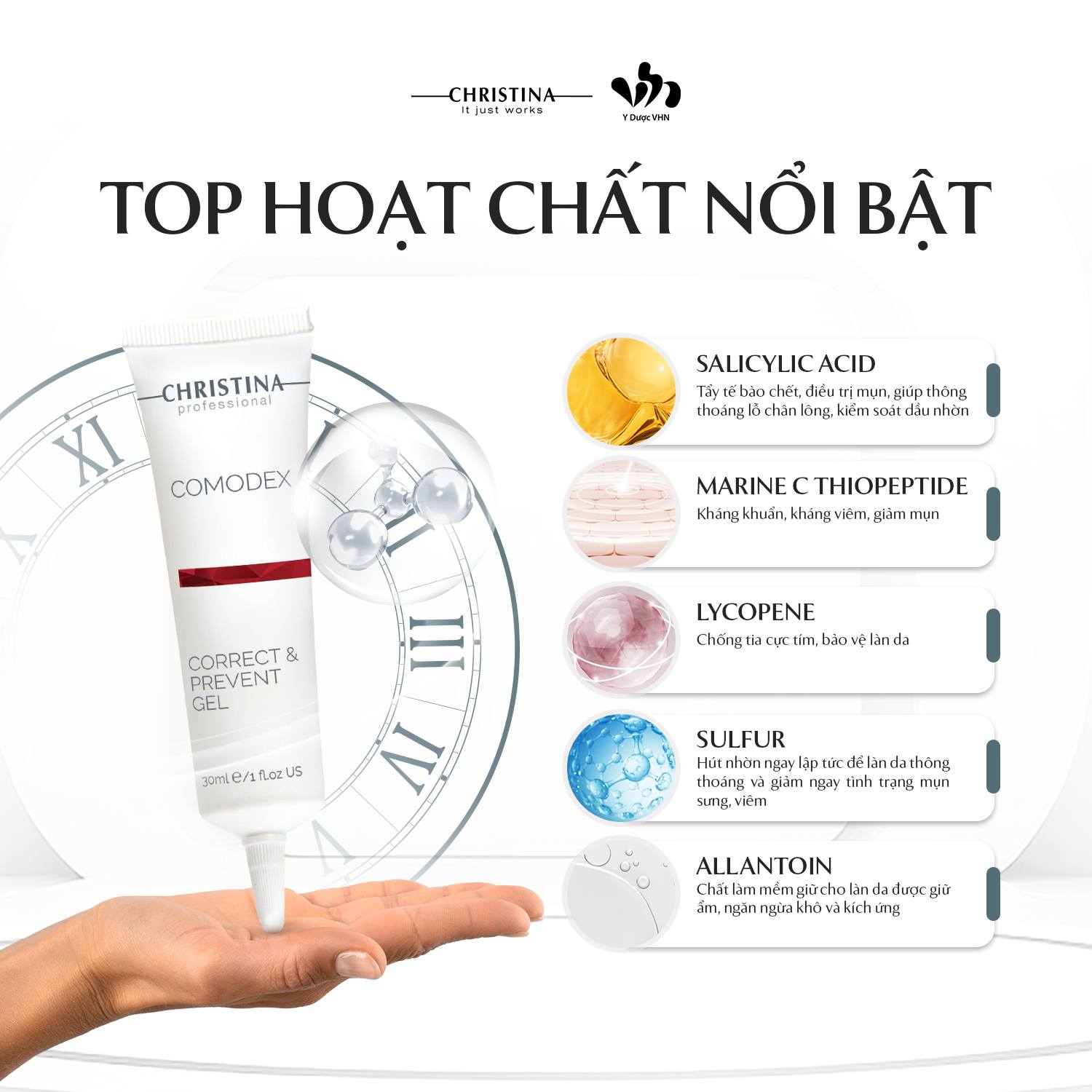 Christina Comodex Correct & Prevent Gel - Gel Chấm Mụn 30ml