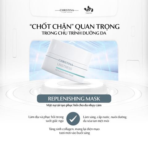 Christina Unstress Harmonizing Night Cream Kem Tái Tạo, Làm Sáng Da Ban Đêm 50ml