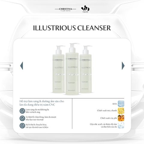 Christina Illustrious Cleanser - Sữa Rửa Mặt Hỗ Trợ Làm Sáng Da, Cải Thiện Thâm Sạm 300ml