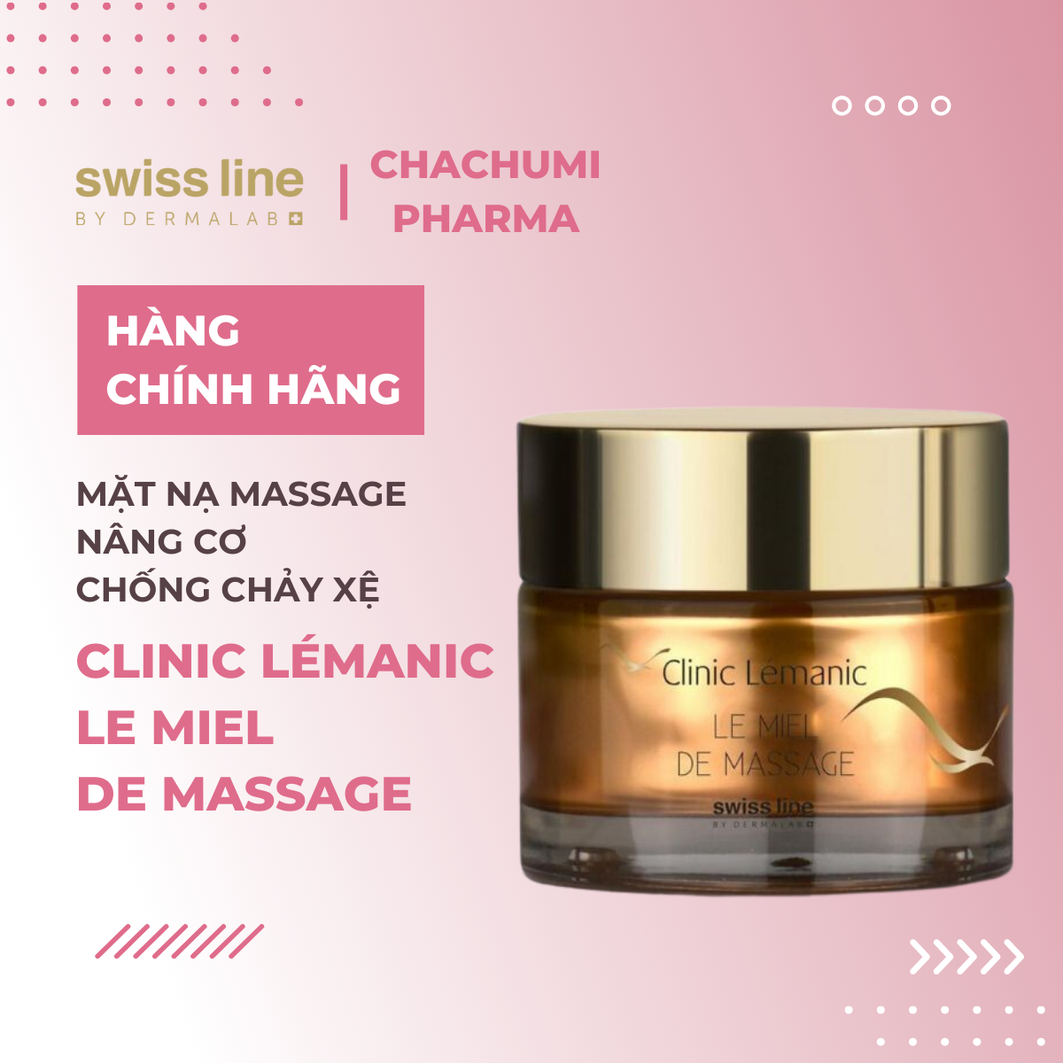Swissline Le Miel de Massage - Mặt nạ nâng cơ kiêm chức năng massage xóa nhăn thần tốc