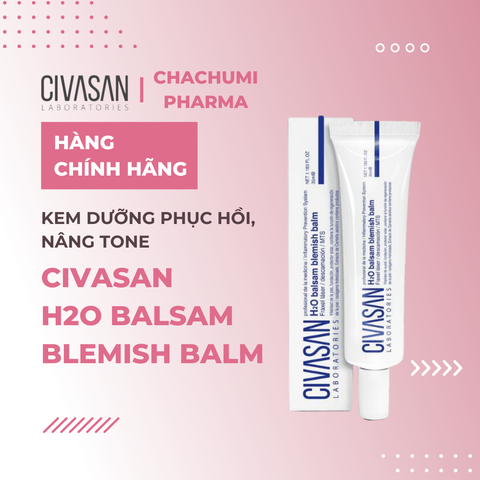 Civasan H2O Balsam Blemish Balm 35ml - Kem dưỡng phục hồi, nâng tone