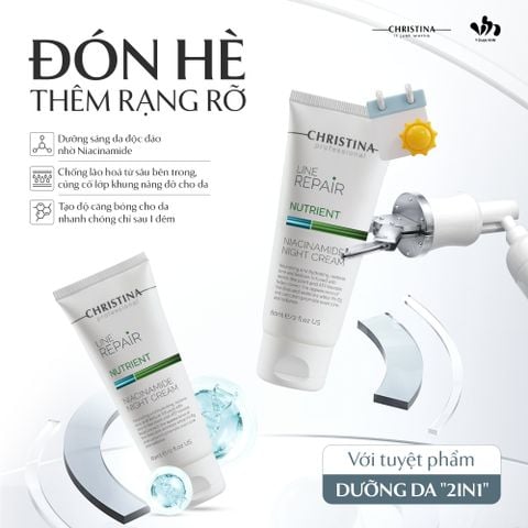 Kem Dưỡng Christina Line Repair Niacinamide Night Cream Phục Hồi Và Làm Sáng Da Ban Đêm 60ml
