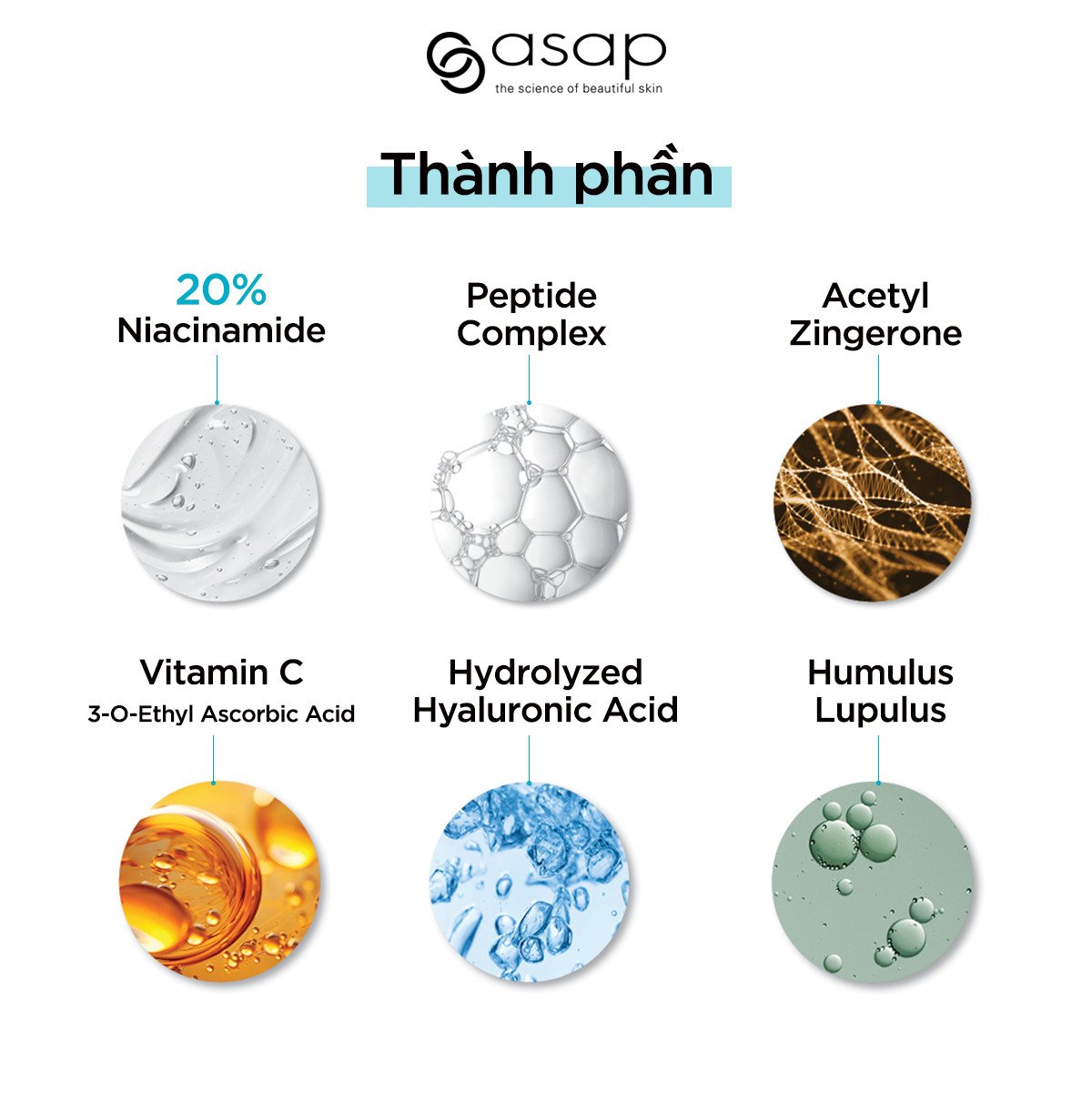Asap N20 Peptide Complex – Tinh Chất Chống Lão Hoá Và Hỗ Trợ Làm Sáng Da 30ml