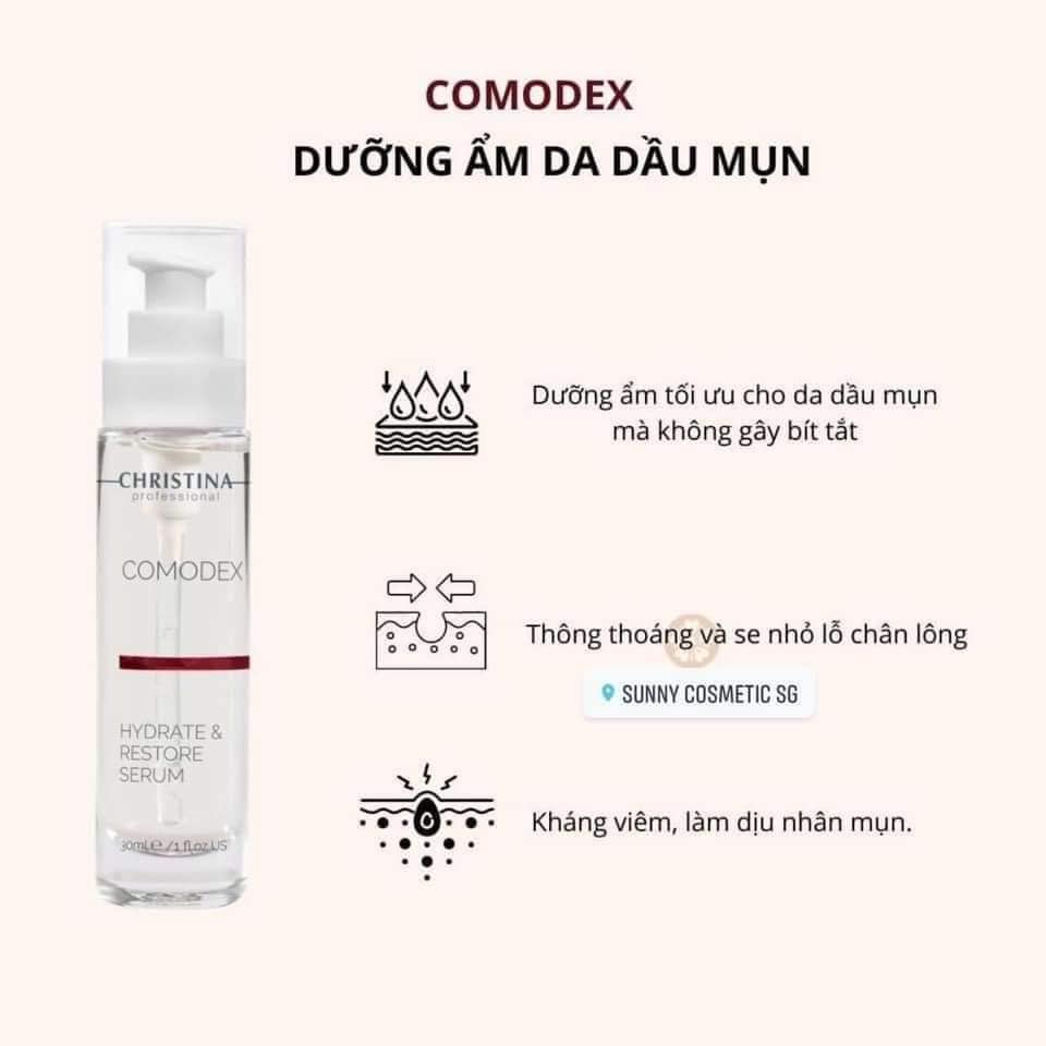 Serum Christina Comodex Hydrate & Restore Serum Cấp Nước và Tái Tạo Da 30ml