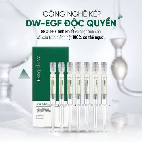 Tinh Chất Easydew DW-EGF Melatoning Oneday Ampoule Hỗ Trợ Làm Sáng Da, Cải Thiện Độ Đàn Hồi, Nếp Nhăn (1ml*7 ống)