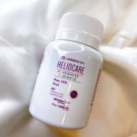 Viên Uống Trắng Da Heliocare Purewhite Radiance Max 240 Giảm Sạm Nám Da - Hộp 60 Viên