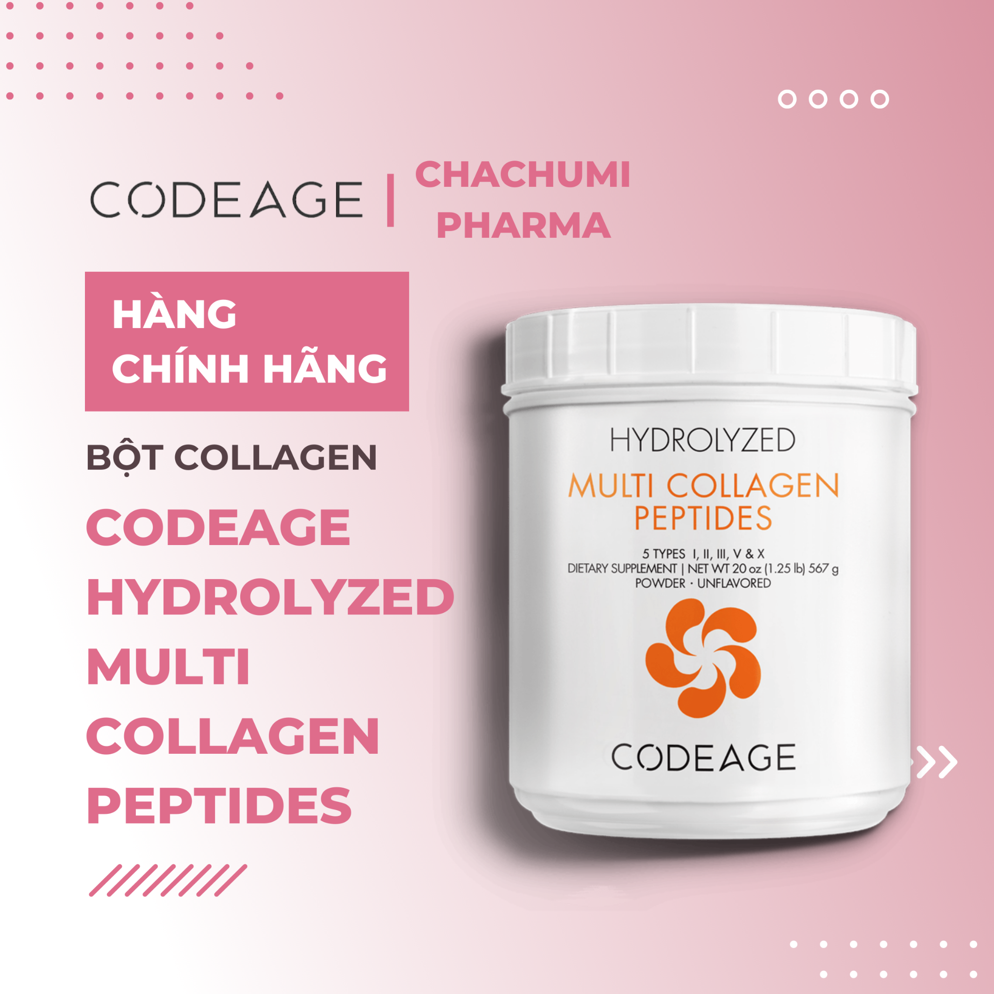 CODEAGE HYDROLYZED MULTI COLLAGEN PROTEIN POWDER