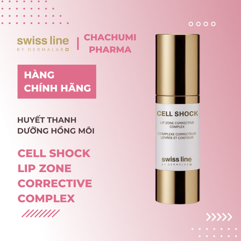 Swissline Cell Shock Lip Zone Corrective Complex - Nhũ tương dưỡng hồng môi, trẻ hóa, xóa thâm, làm đầy & căng mọng khuôn môi