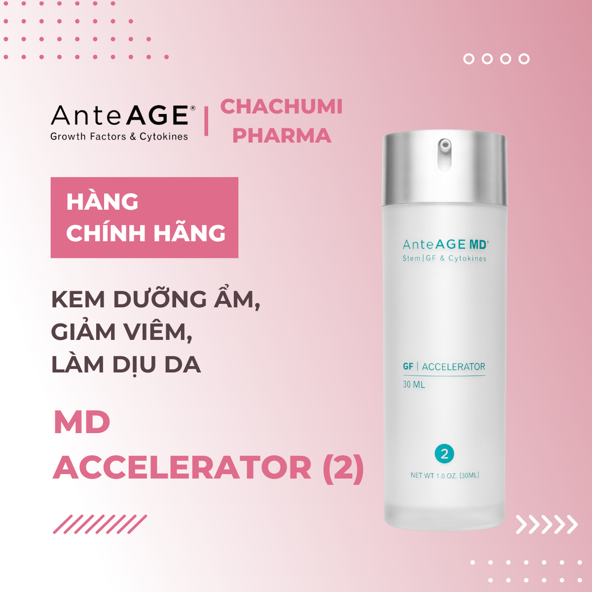 Bộ Đôi AnteAGE MD System - MD Serum (1) & MD Accelerator (2) Chống Oxy Hóa, Phục Hồi & Nuôi Dưỡng Da Chuyên Sâu
