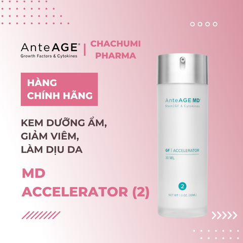 Bộ Đôi AnteAGE MD System - MD Serum (1) & MD Accelerator (2) Chống Oxy Hóa, Phục Hồi & Nuôi Dưỡng Da Chuyên Sâu