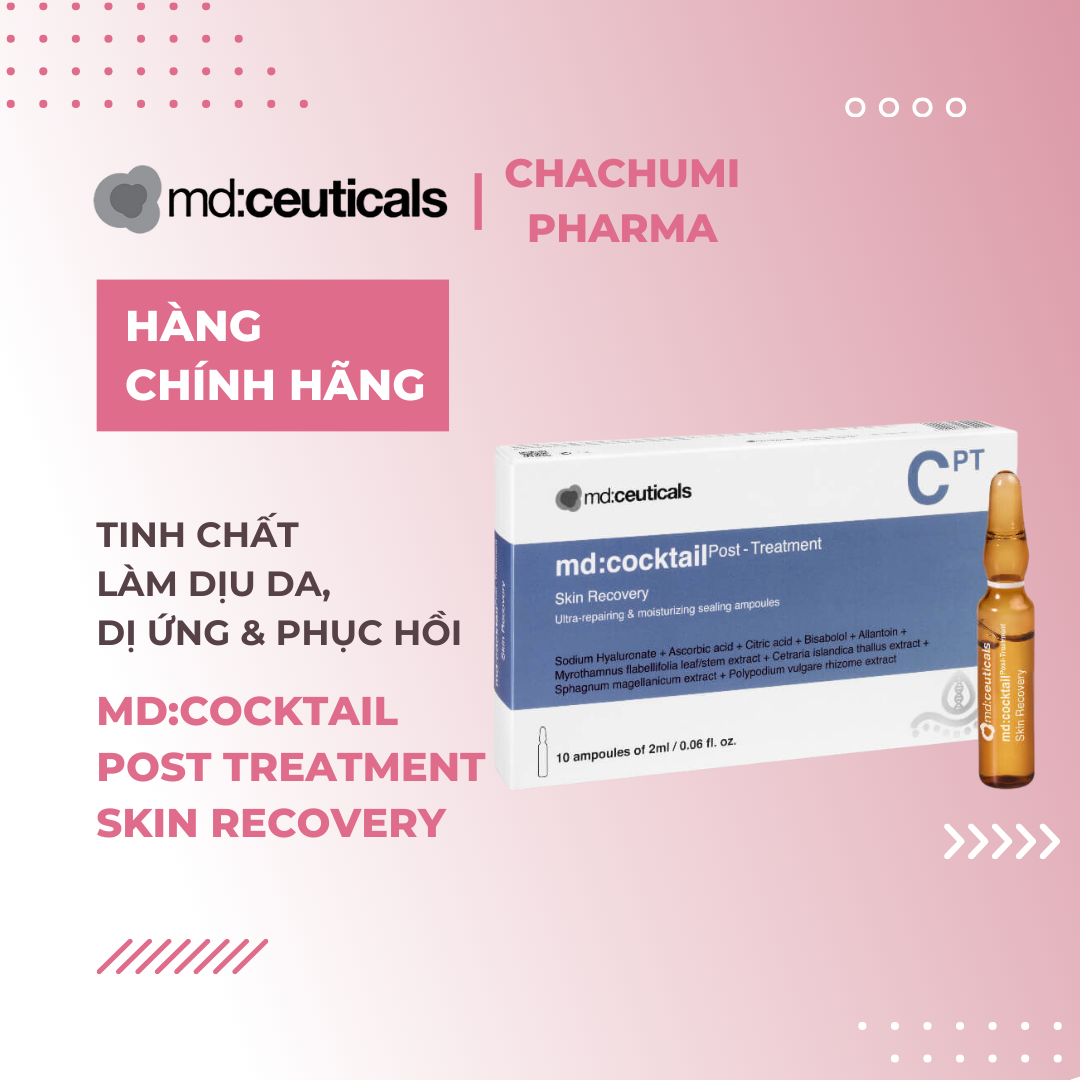 Md:ceuticals md:cocktail Post Treatment Skin Recovery – Tinh chất làm dịu da, dị ứng & phục hồi