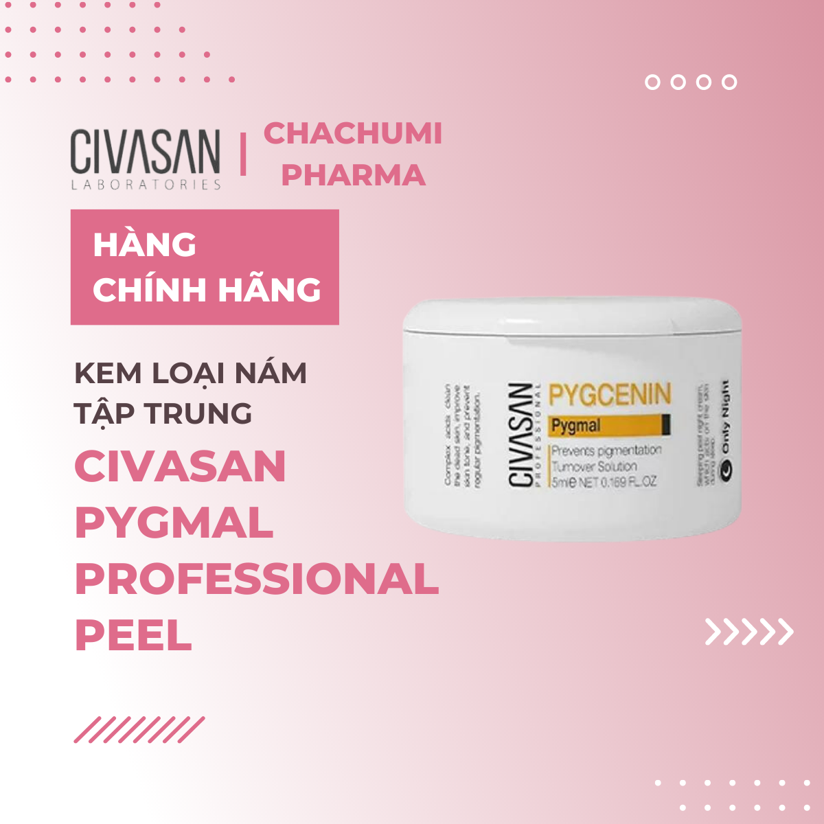 Civasan Pygmal Professional Peel - Kem loại nám tập trung