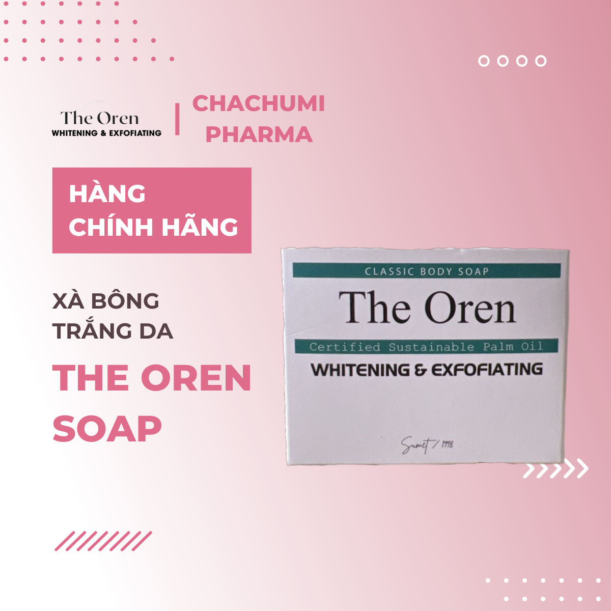 The Oren Soap - Xà Bông Trắng Da