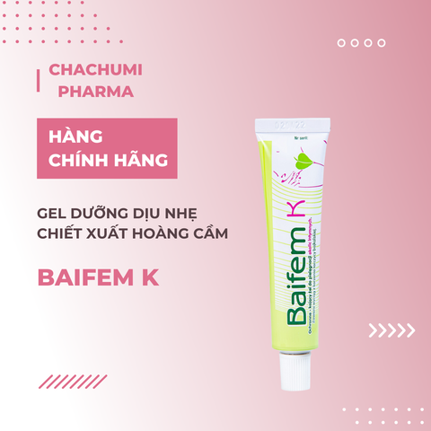 Baifem K 40g - Gel dưỡng dịu nhẹ, bảo vệ làn da chiết xuất hoàng cầm