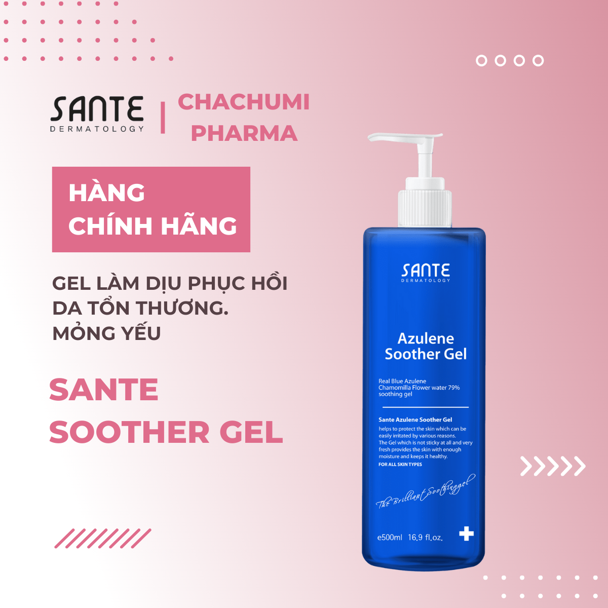 Sante Soother Gel - Gel Làm Dịu Phục Hồi Da Tổn Thương - Mỏng Yếu