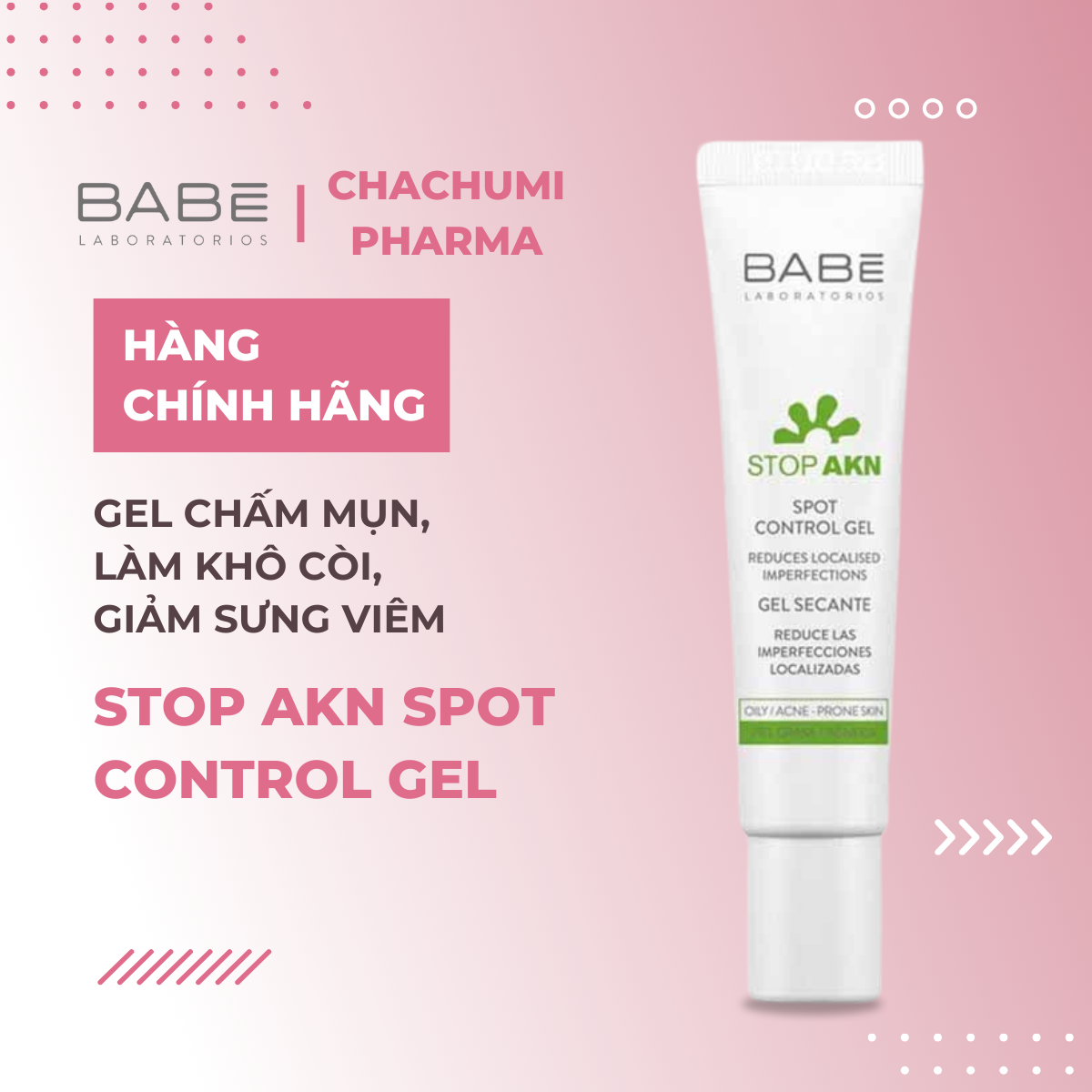 Gel Chấm Mụn BABE Stop Akn Spot Control 8ml