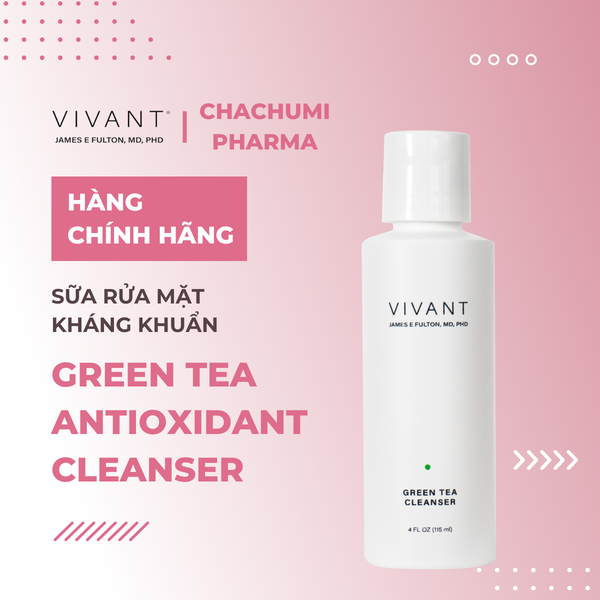 Vivant Skincare Green Tea Antioxidant Cleanser 118.3ml Sữa rửa mặt c