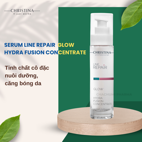 Serum Christina Line Repair Glow Hydra Fusion Concentrate Tinh chất cô đặc nuôi dưỡng, căng bóng da 30ml