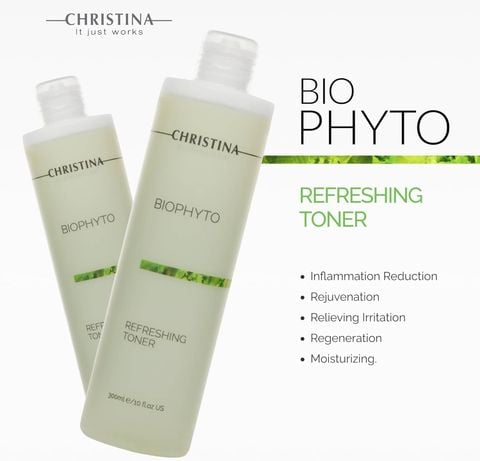 Nước hoa hồng thảo dược Christina Biophyto Refreshing Toner 300ml