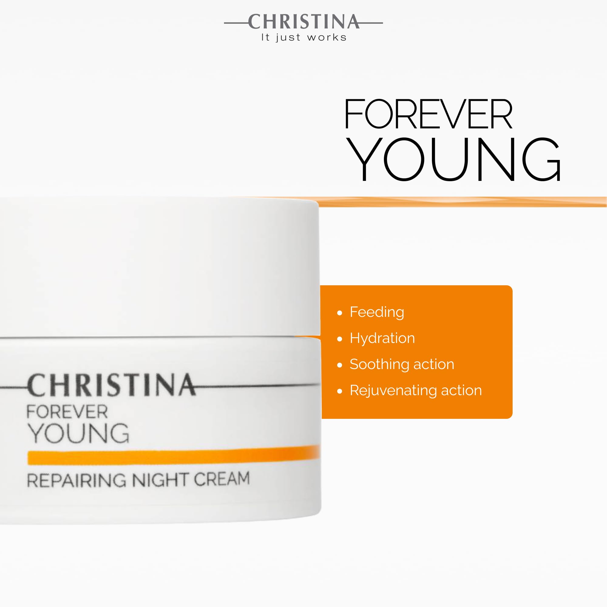 Christina Forever Young Repairing Night Cream Kem Dưỡng Tái Tạo Trẻ Hoá Da Ban Đêm 50ml